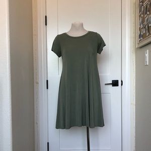Green T-shirt Dress